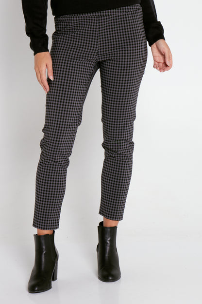 Moira Pants - Black/Grey Gingham