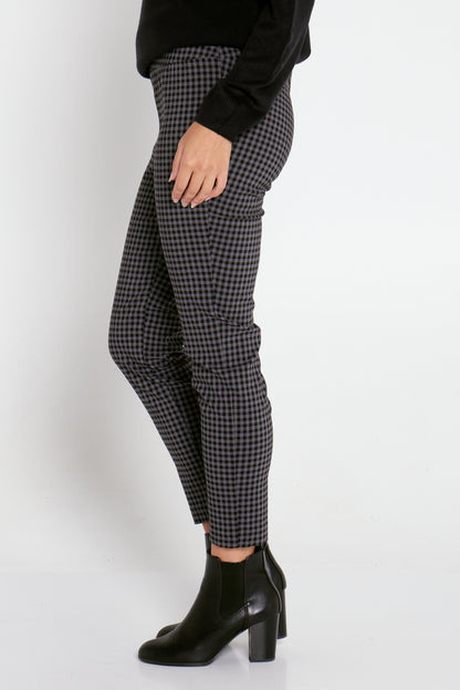 Moira Pants - Black/Grey Gingham