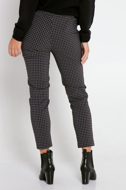 Moira Pants - Black/Grey Gingham