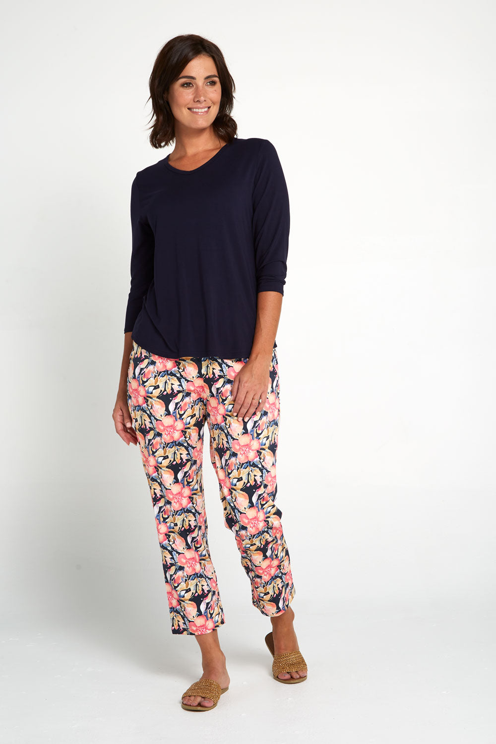 Tammin Bamboo Top - Dark Navy