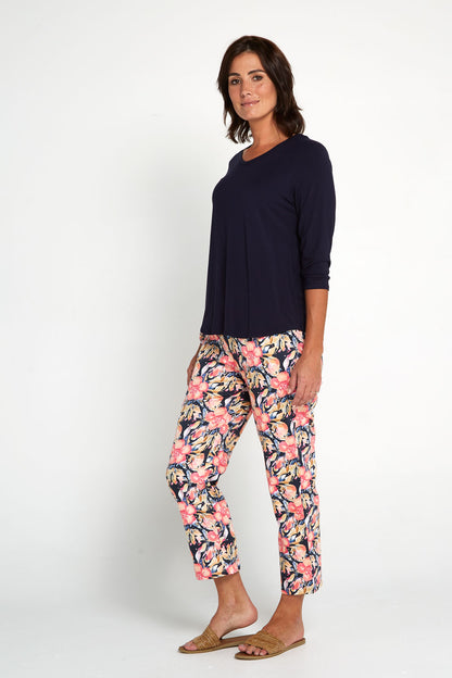 Tammin Bamboo Top - Dark Navy