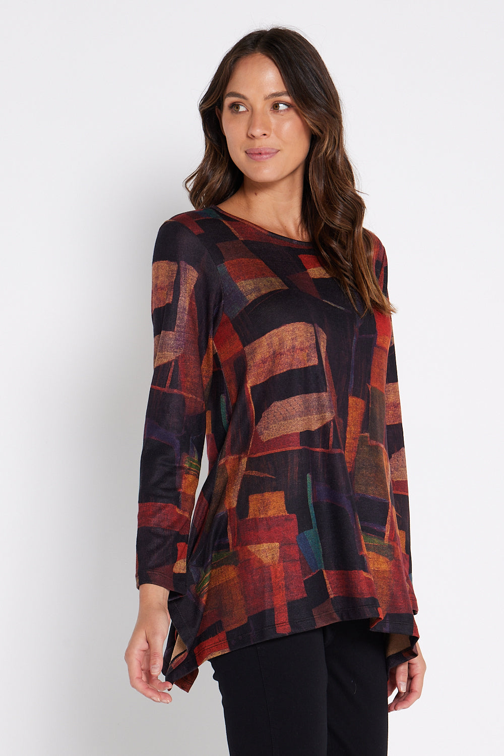 Printed Andrea Top - Patchwork