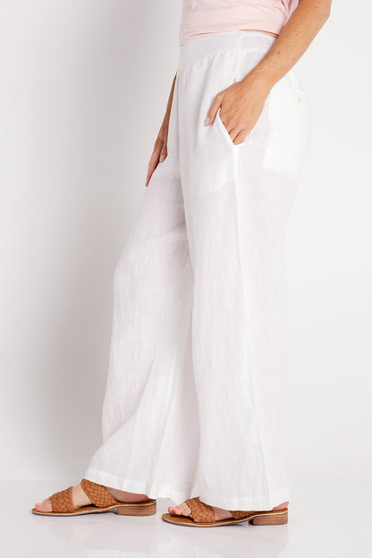 Pula Luxe Linen Pants - White