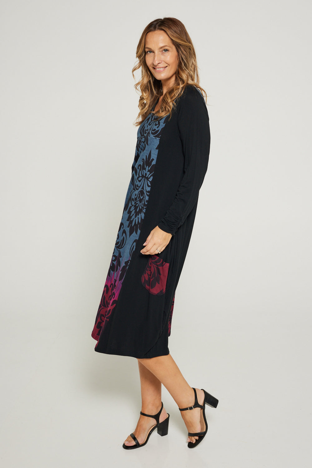 Damask shift outlet dress