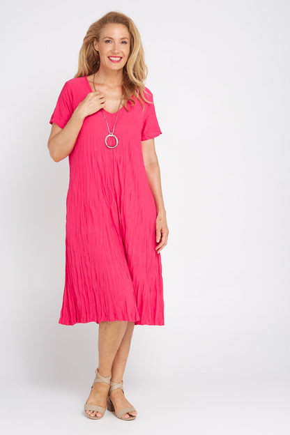 Stella Dress - Hot Pink