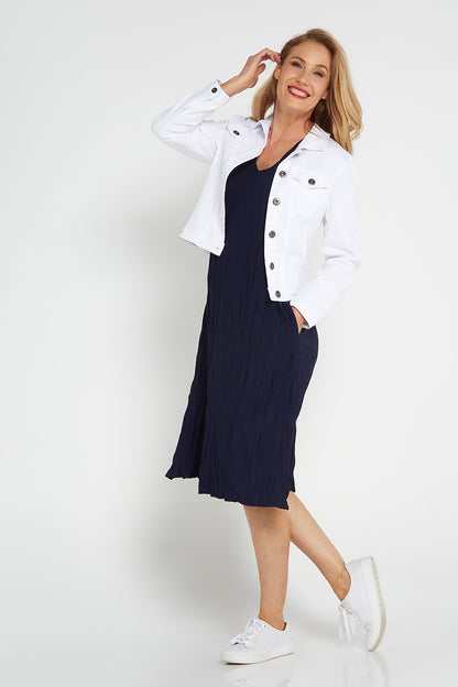 Stella Dress - Navy
