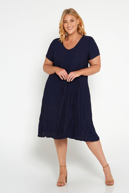 Stella Dress - Navy
