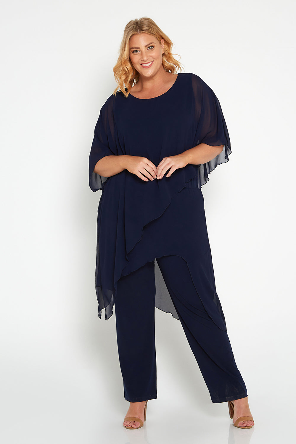 Tilly Jumpsuit Navy Mature Women s Evening Wear TULIO TULIO Fashion