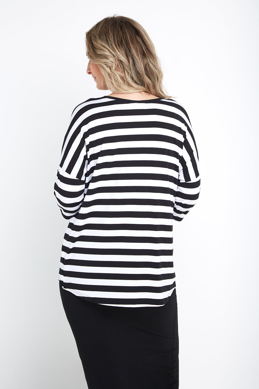 Montmartre Bamboo Top - Wide Black/White