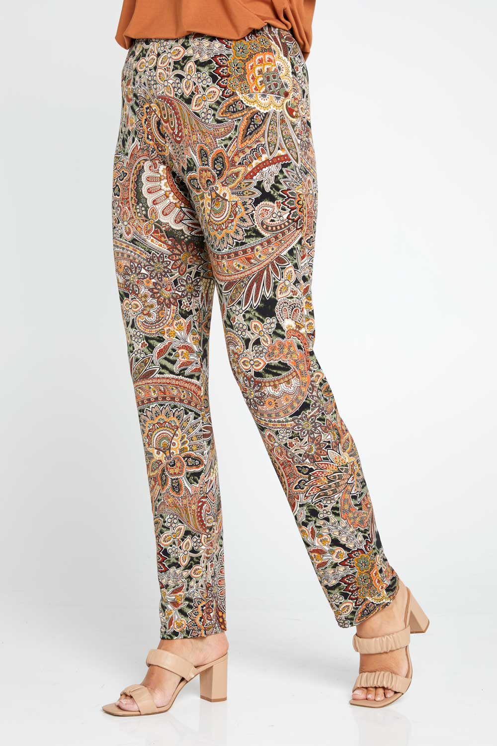 Gianna Printed Pants - 70s Paisley | Women's Printed Pants | TULIO ...