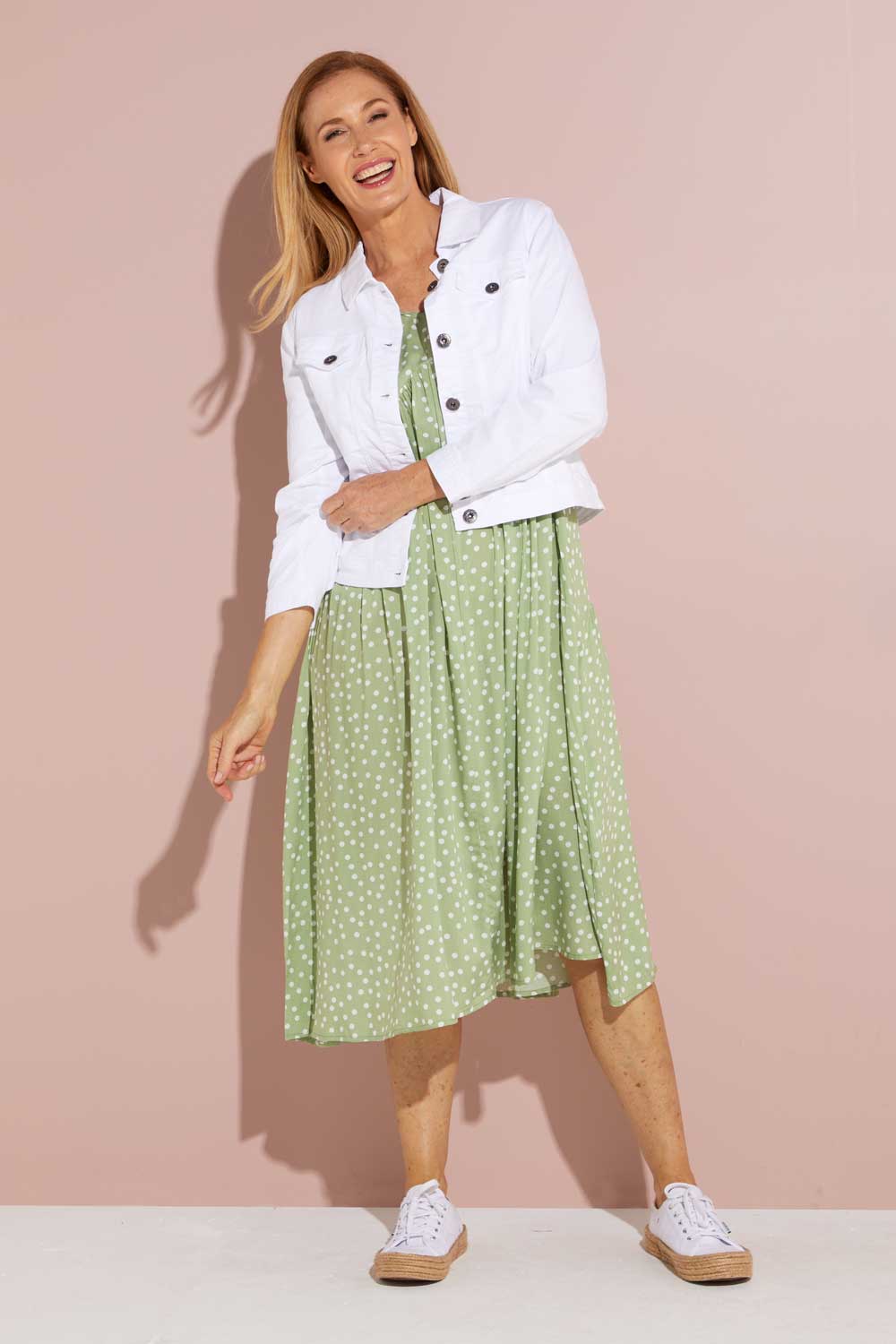 White denim 2024 jacket size 14