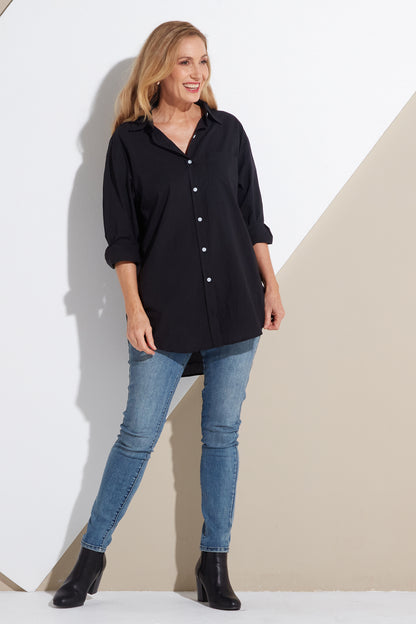 Joan Cotton Shirt - Black