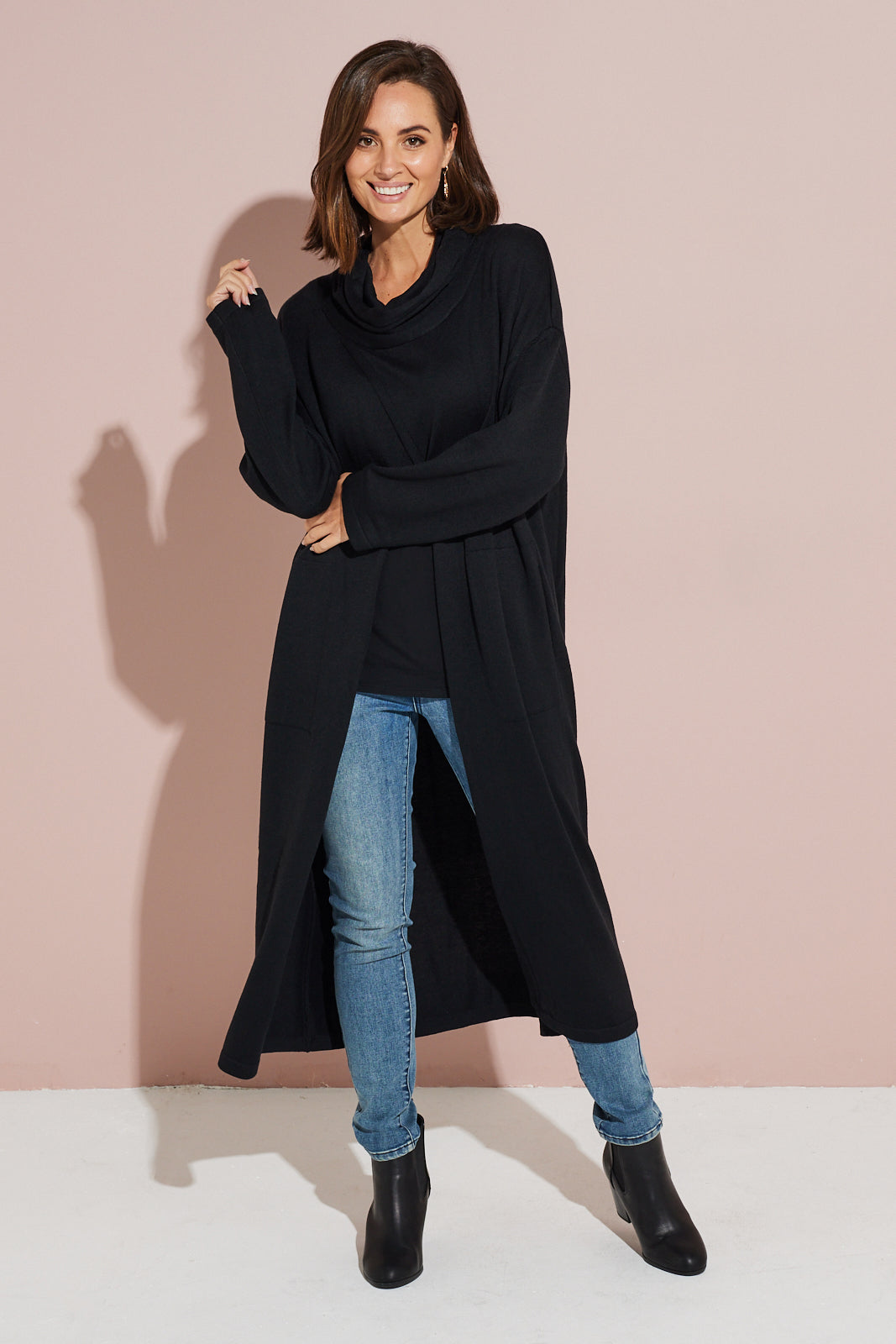 Kacela Knit Tunic - Black | Mature Women's Winter Style | TULIO Fashion